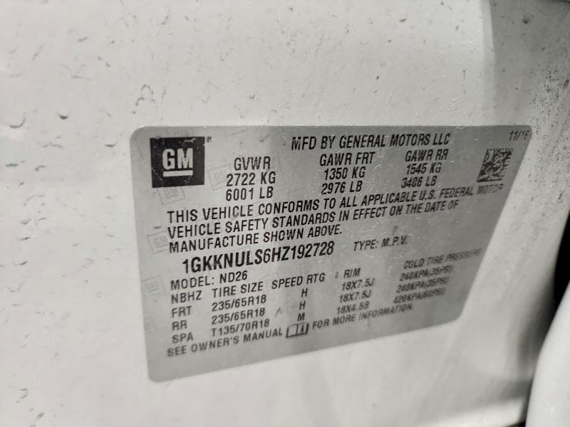 2017 GMC ACADIA SLT-1 13