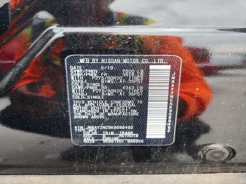 2019 NISSAN ARMADA SL 13