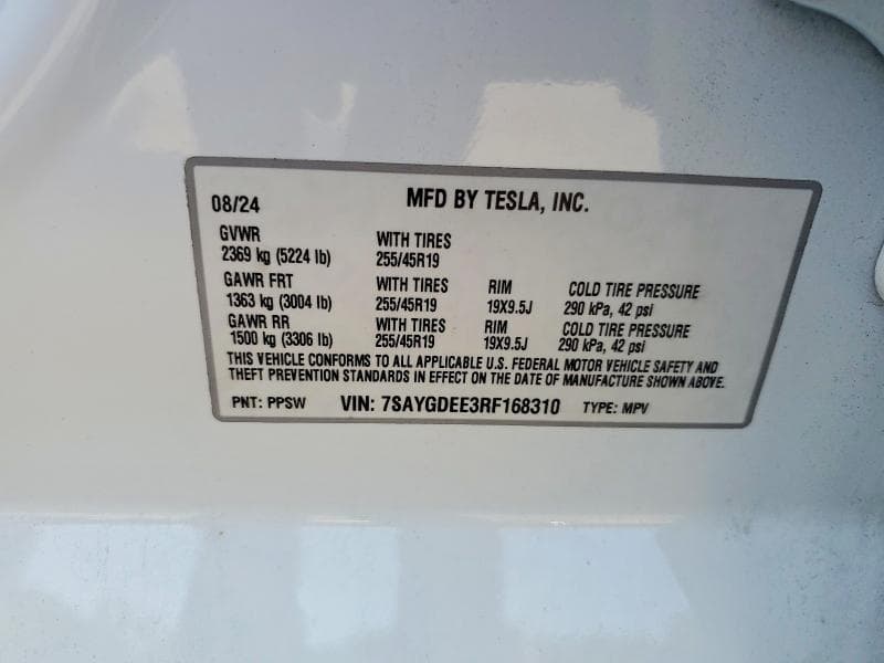 2024 TESLA MODEL Y 13