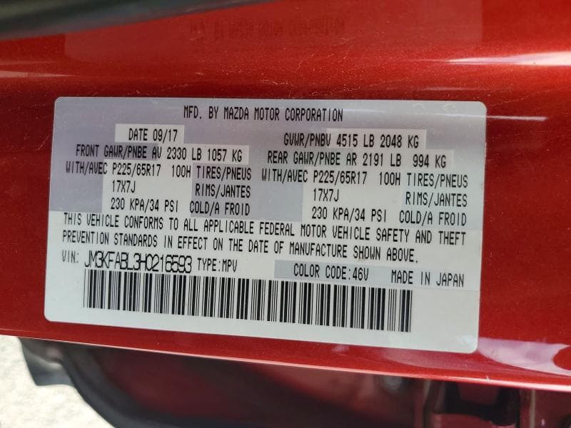 2017 MAZDA CX-5 SPORT 13