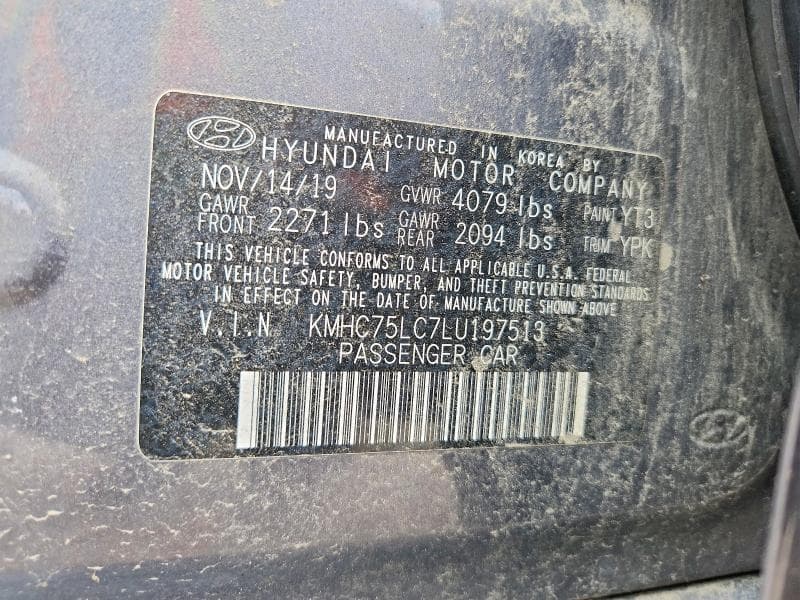 2020 HYUNDAI IONIQ SE 12