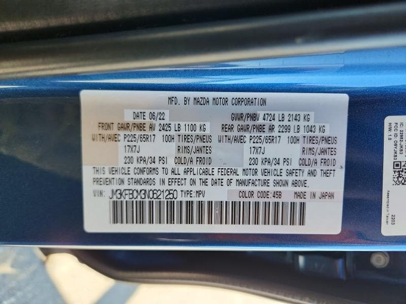 2022 MAZDA CX-5 PREFERRED 14