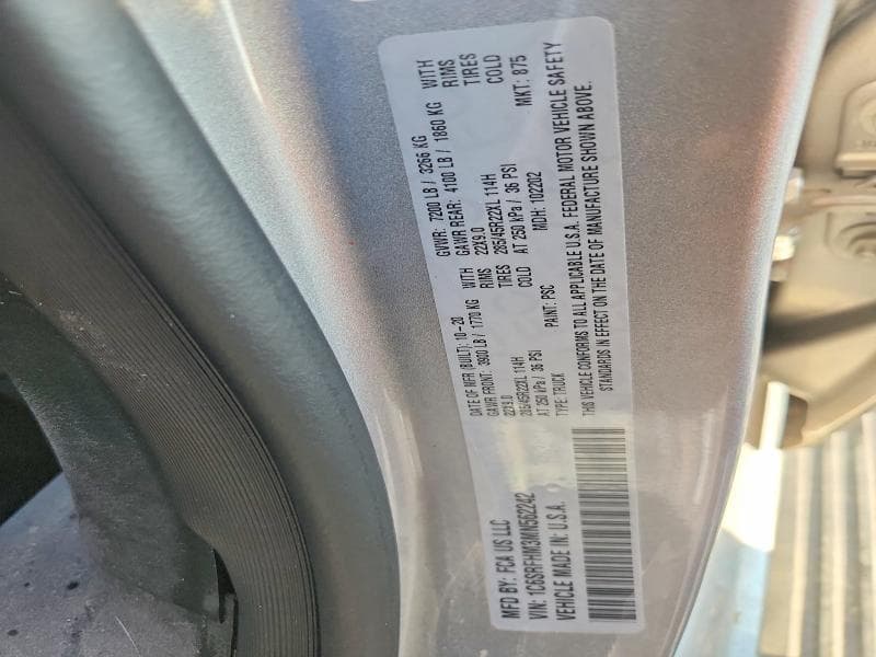 2021 RAM 1500 LIMITED 13