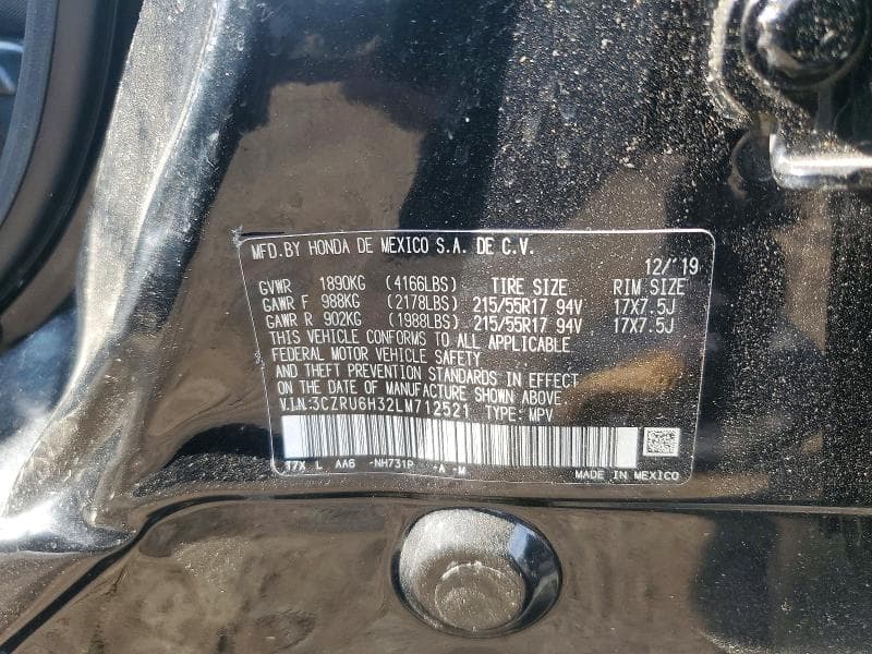 2020 HONDA HR-V LX 13