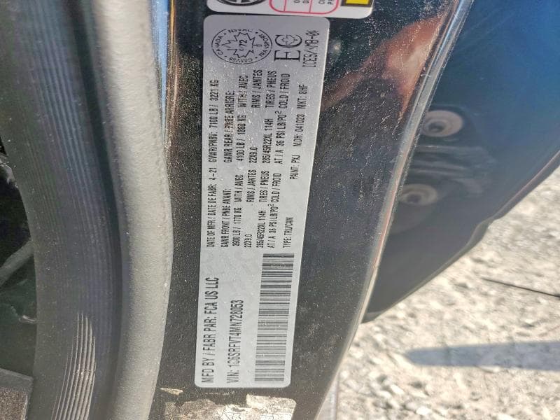2021 DODGE RAM SPORT 12
