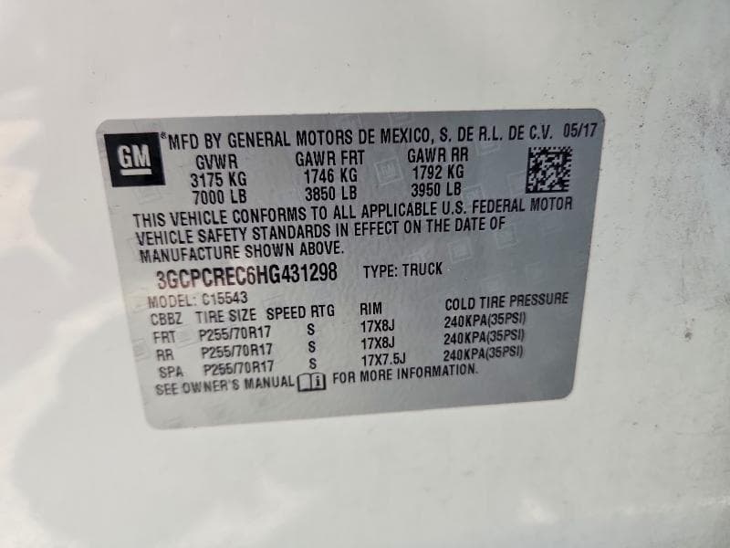2017 CHEVROLET SILVERADO C1500 LT 12