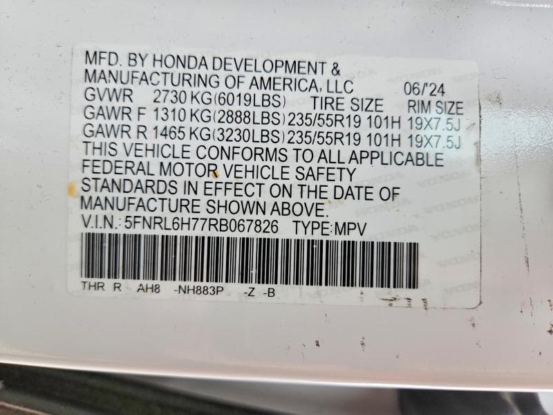 2024 HONDA ODYSSEY SPORT 13