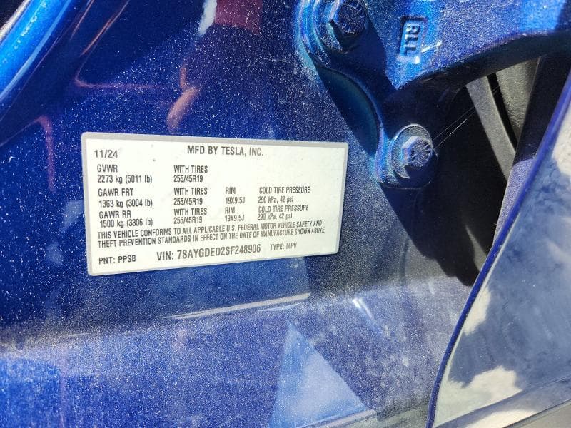 2025 TESLA MODEL Y 12