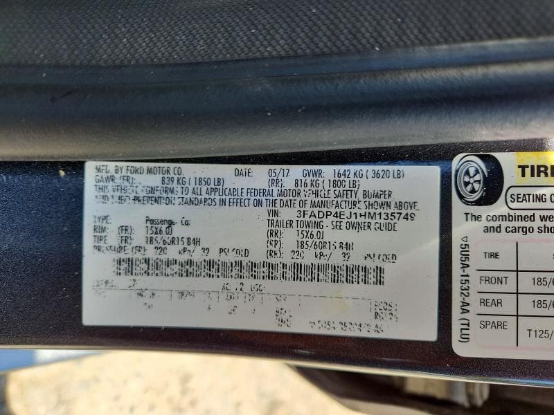 2017 FORD FIESTA SE 13