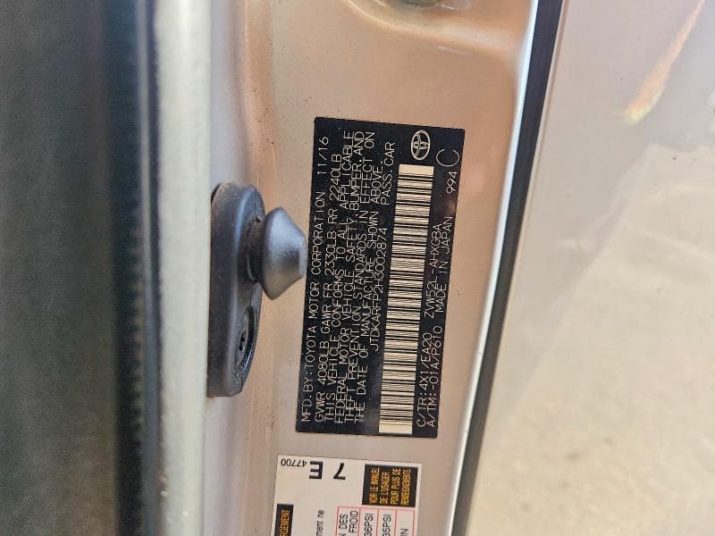 2017 TOYOTA PRIUS PRIME ADVANCED 12