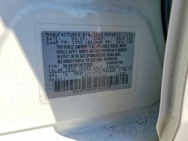 2017 NISSAN SENTRA SV 12