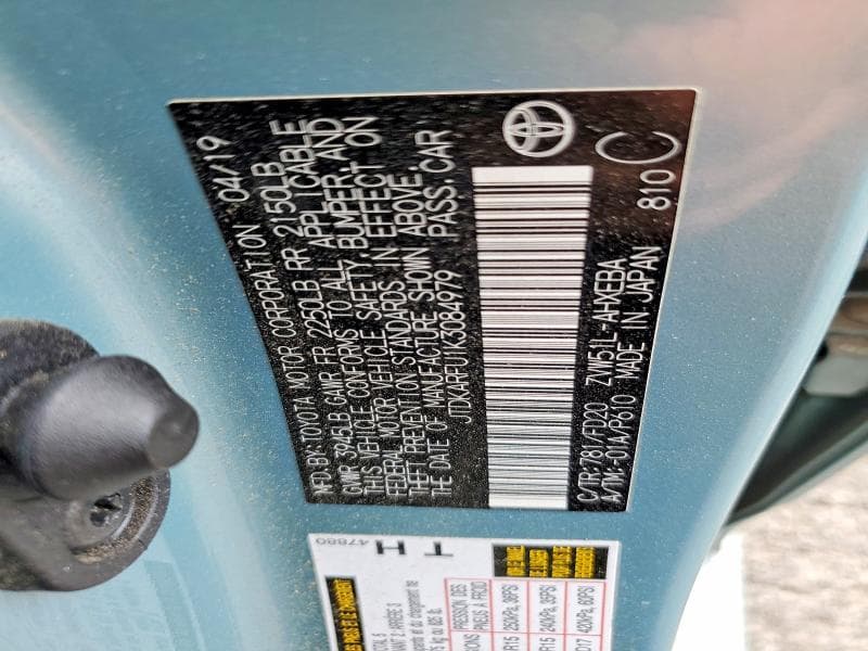 2019 TOYOTA PRIUS LE 13