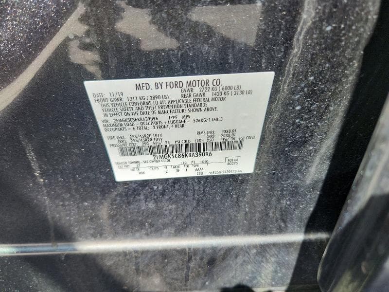 2019 FORD FLEX SEL 13