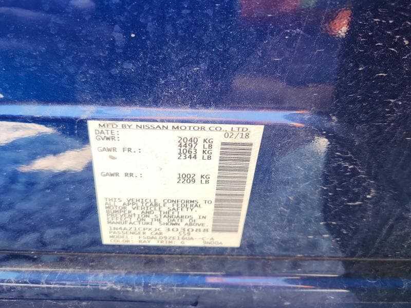 2018 NISSAN LEAF SV 13