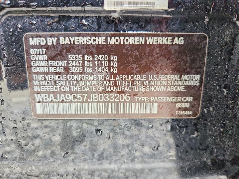 2018 BMW 530E 12