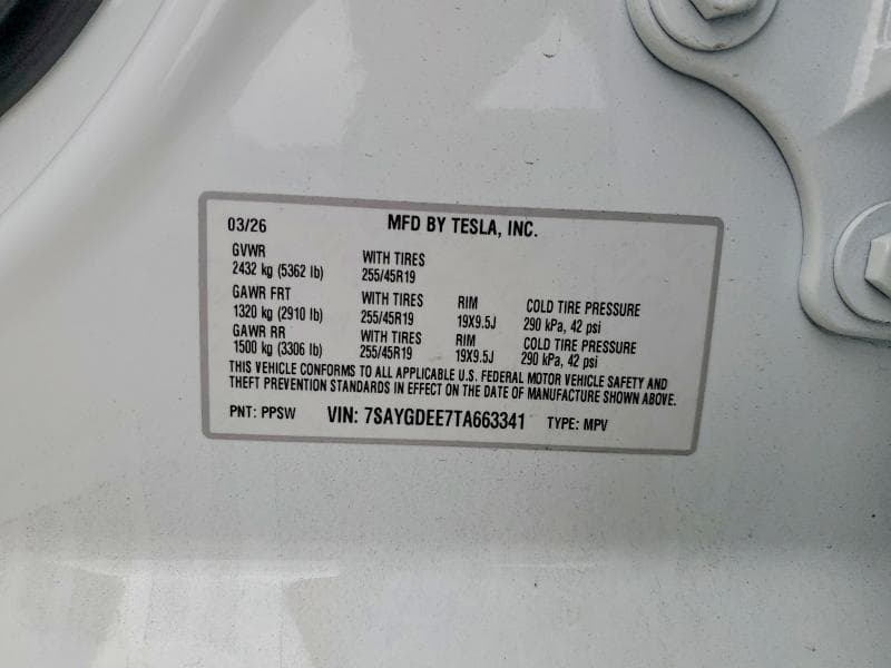 2026 TESLA MODEL Y 12