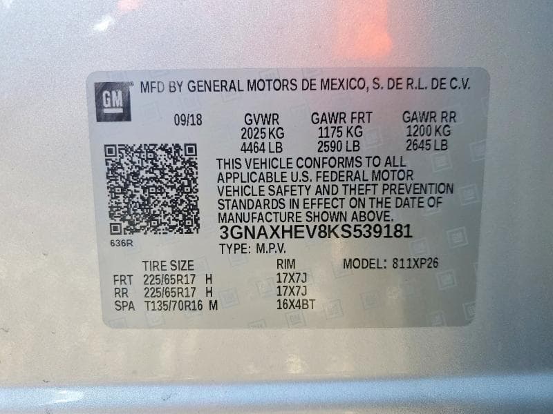 2019 CHEVROLET EQUINOX LS 14