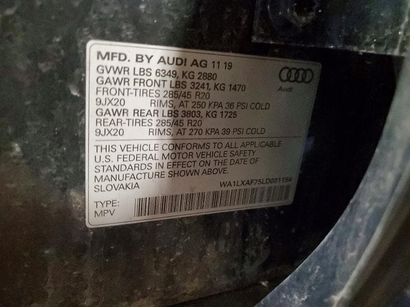 2020 AUDI Q7 PREMIUM PLUS 13