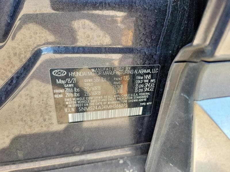 2021 HYUNDAI SANTA FE SEL 13