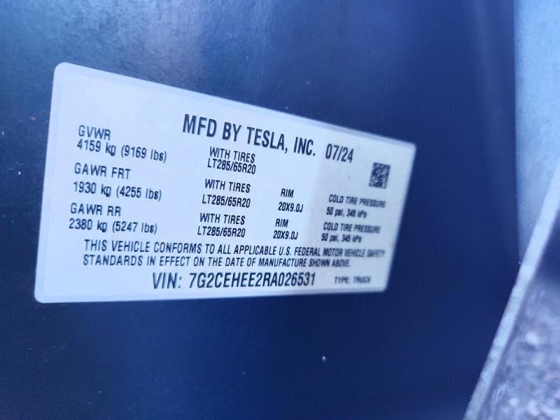 2024 TESLA CYBERTRUCK 12