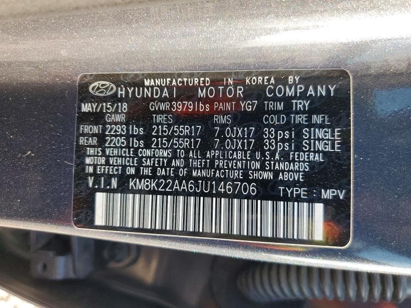 2018 HYUNDAI KONA SEL 14
