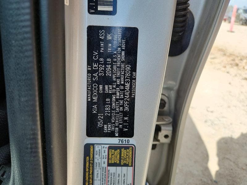 2021 KIA FORTE LXS 12