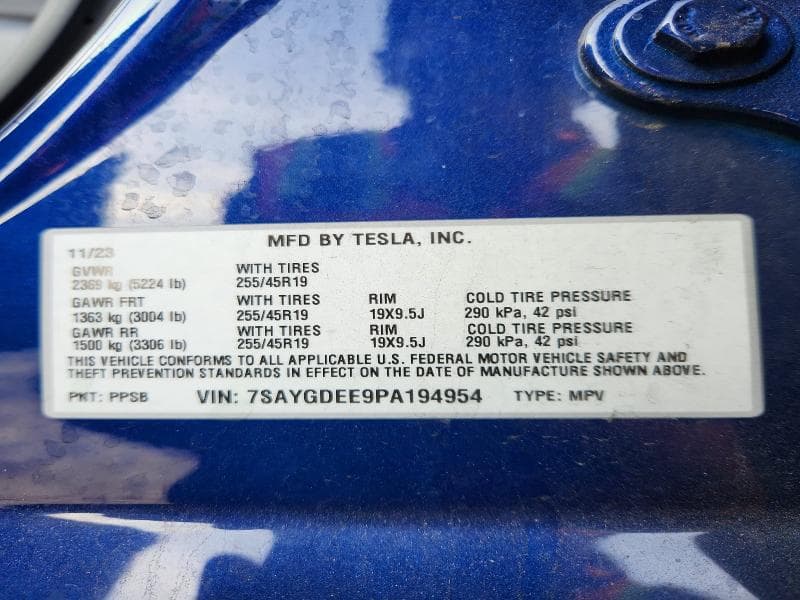 2023 TESLA MODEL Y 12