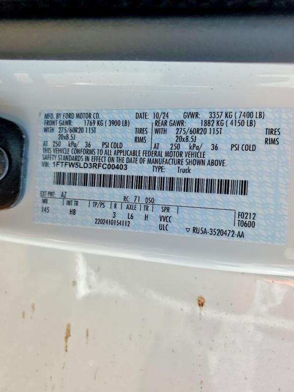2024 FORD F150 LARIAT 13