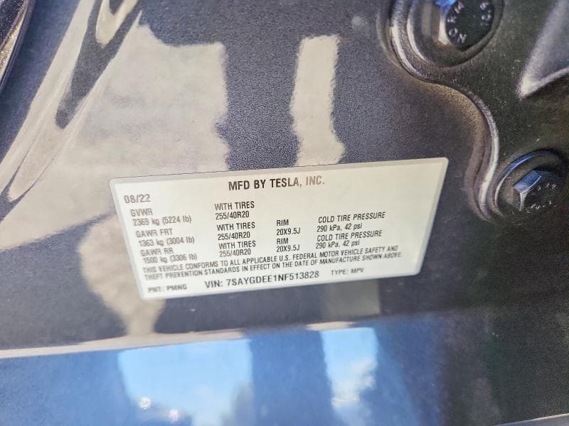 2022 TESLA MODEL Y 14