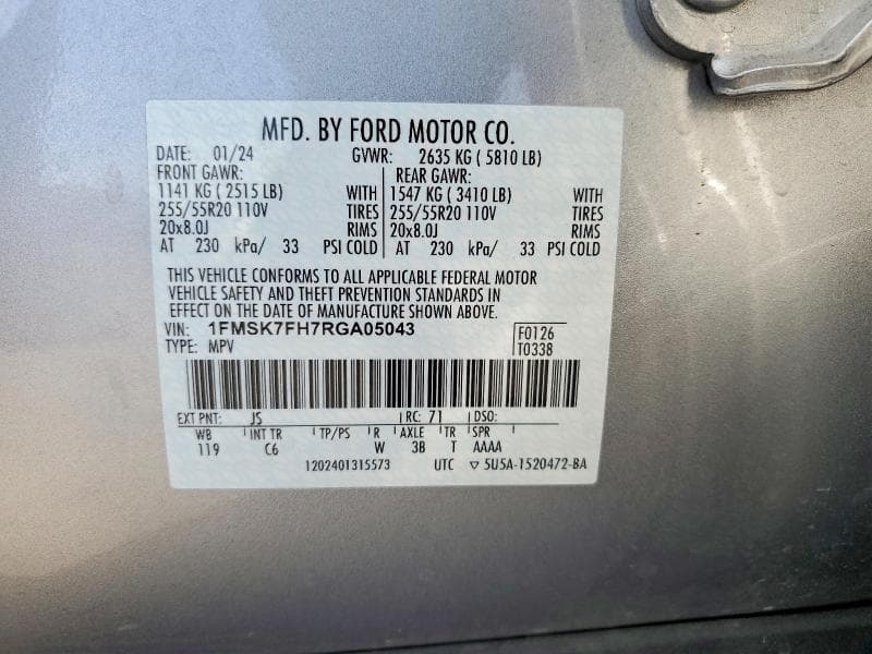 2024 FORD EXPLORER LIMITED 13
