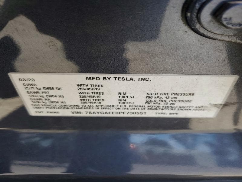 2023 TESLA MODEL Y 12