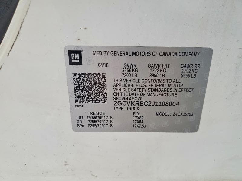 2018 CHEVROLET SILVERADO K1500 LT 12