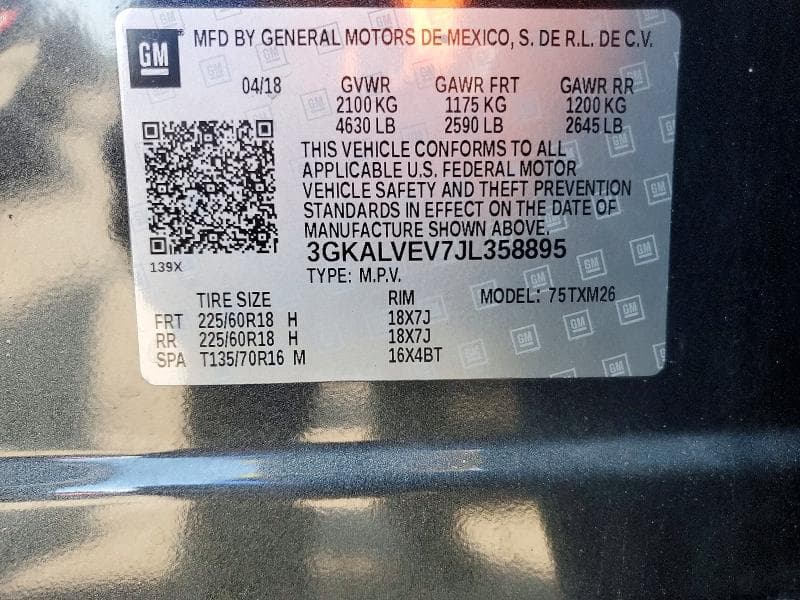 2018 GMC TERRAIN SLT 13