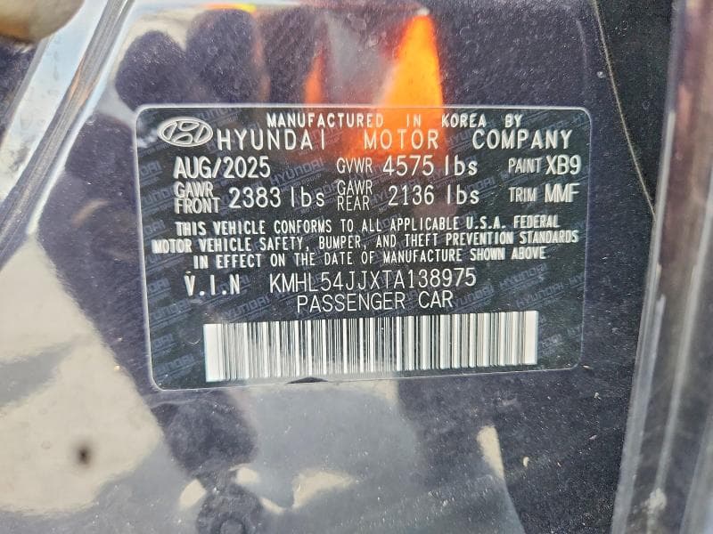 2026 HYUNDAI SONATA HYBRID LIMITED 12