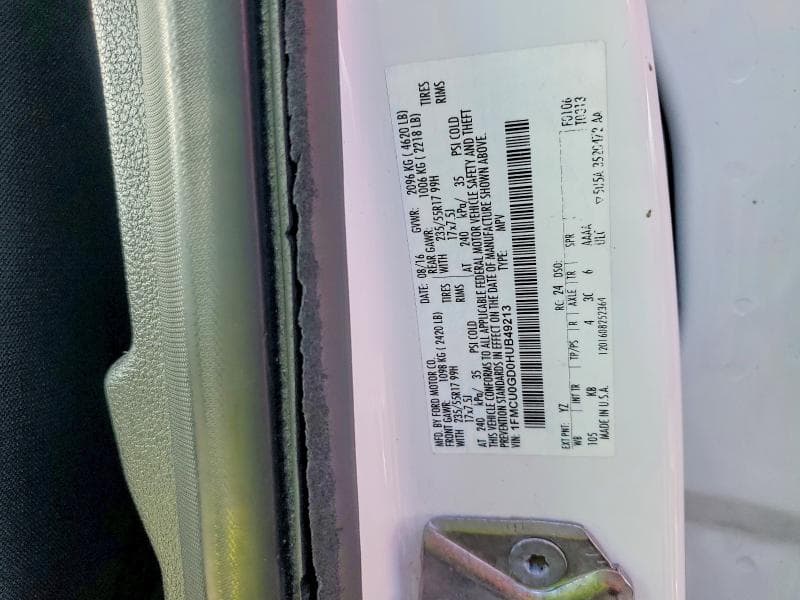 2017 FORD ESCAPE SE 12