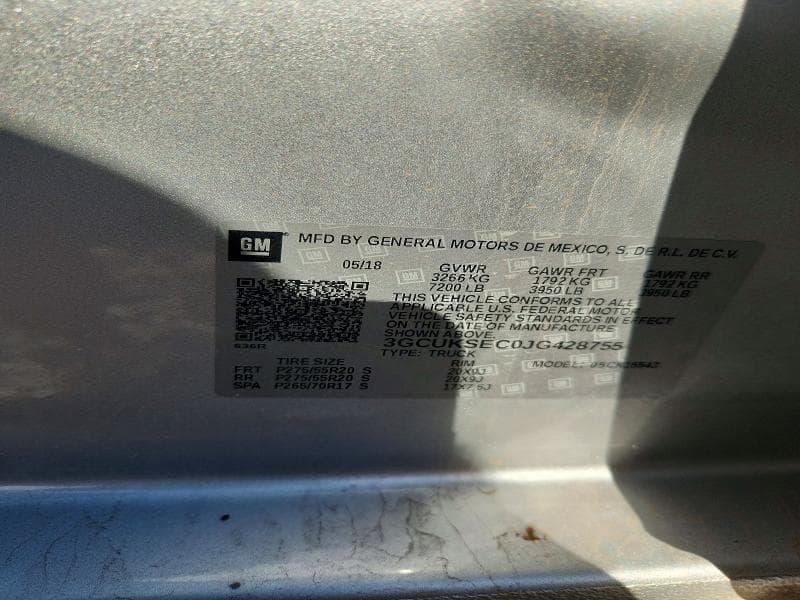 2018 CHEVROLET SILVERADO K1500 LTZ 13