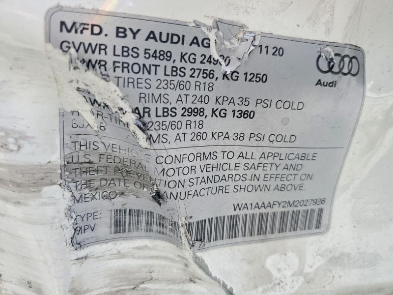 2021 AUDI Q5 PREMIUM 13