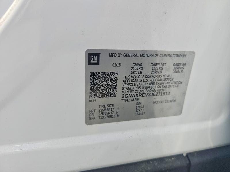 2018 CHEVROLET EQUINOX LS 13