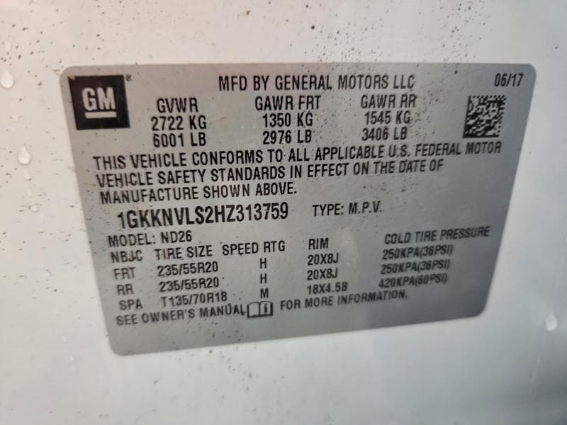 2017 GMC ACADIA ALL TERRAIN 13