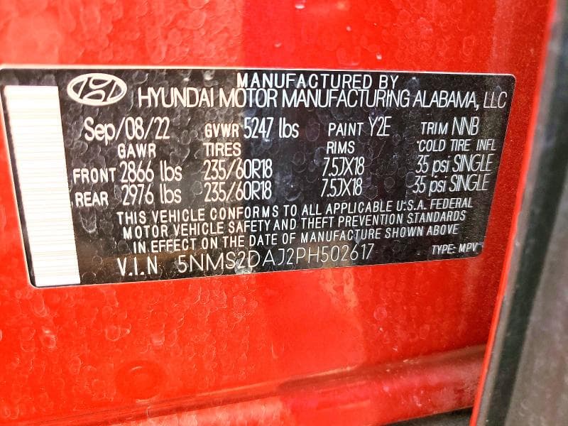 2023 HYUNDAI SANTA FE SEL 14