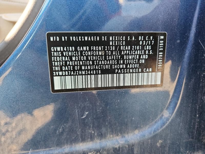 2017 VOLKSWAGEN JETTA SE 12