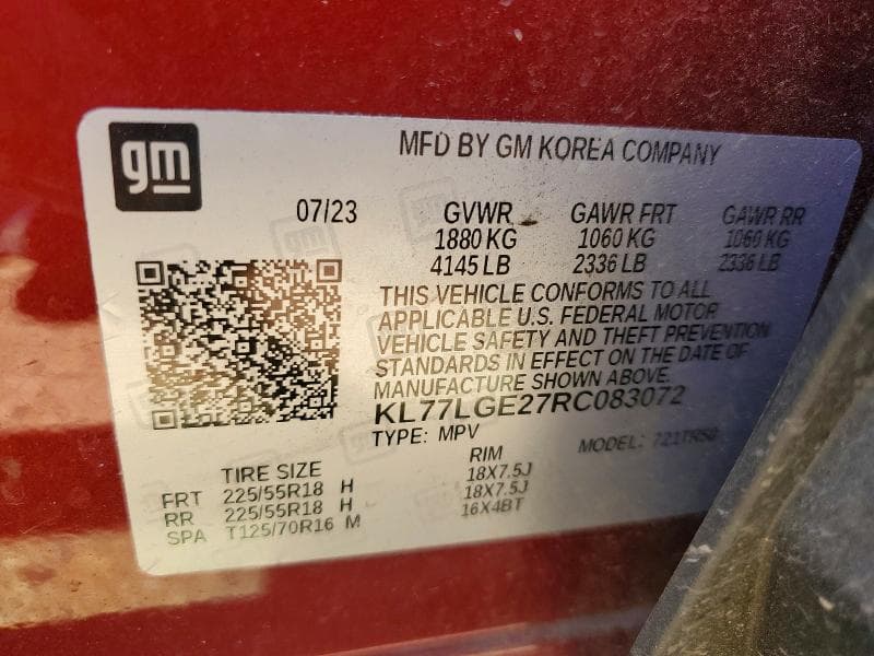 2024 CHEVROLET TRAX 1RS 12