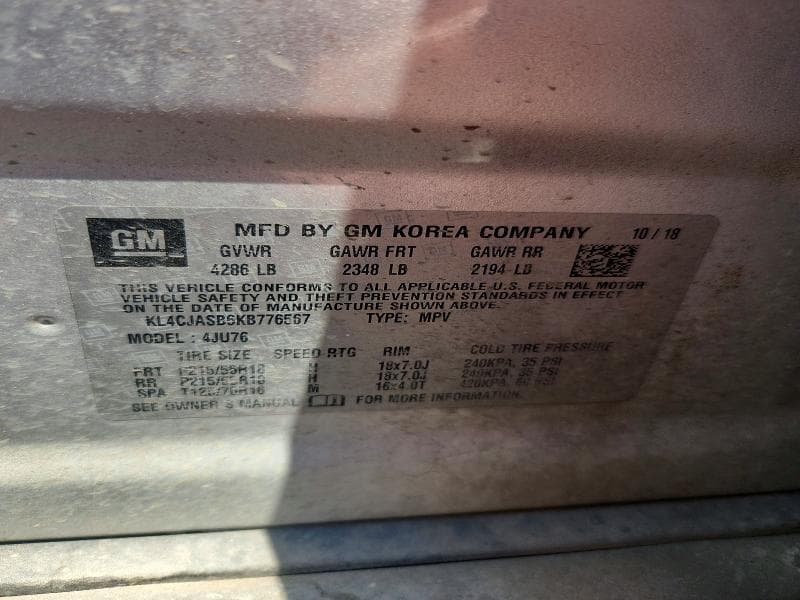 2019 BUICK ENCORE PREFERRED 13