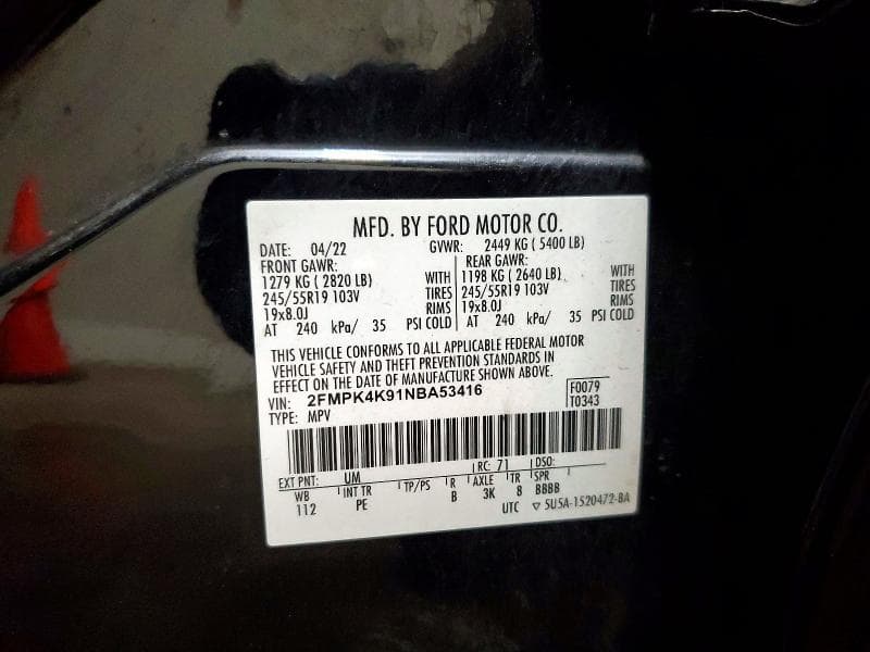 2022 FORD EDGE TITANIUM 12