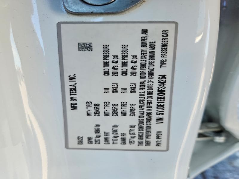 2022 TESLA MODEL 3 13