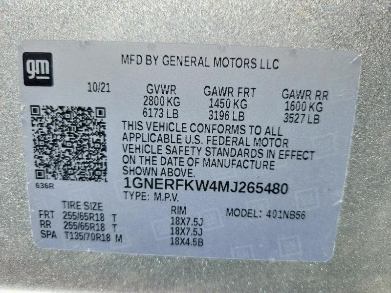 2021 CHEVROLET TRAVERSE LS 13