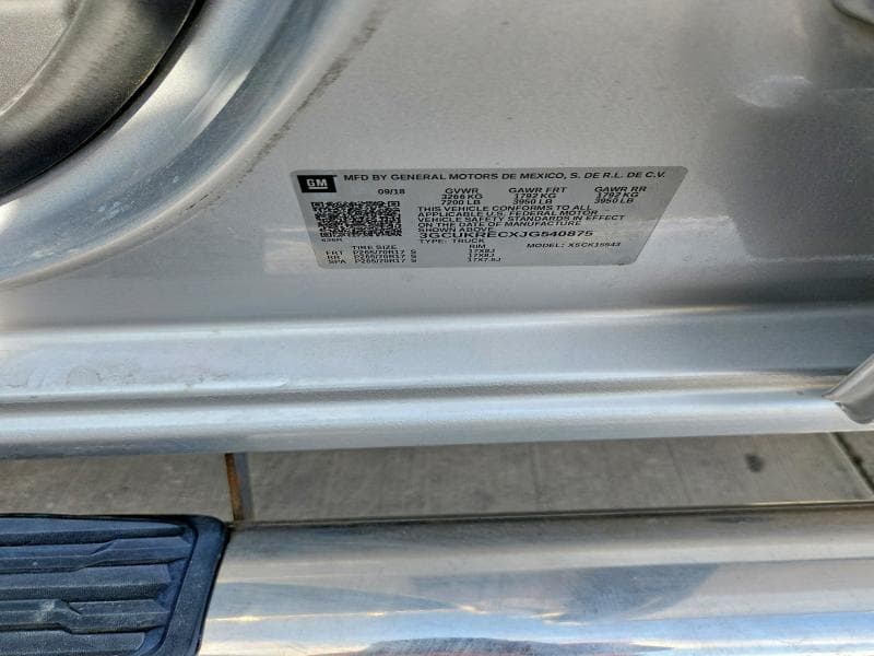 2018 CHEVROLET SILVERADO K1500 LT 12