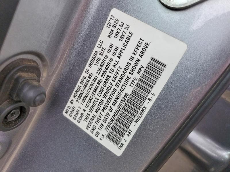 2018 HONDA CR-V EXL 14