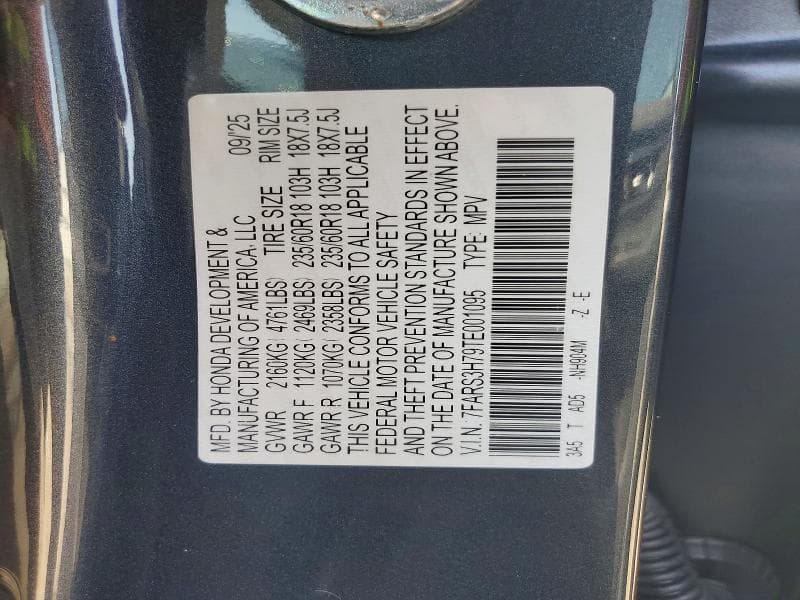 2026 HONDA CR-V EXL 12