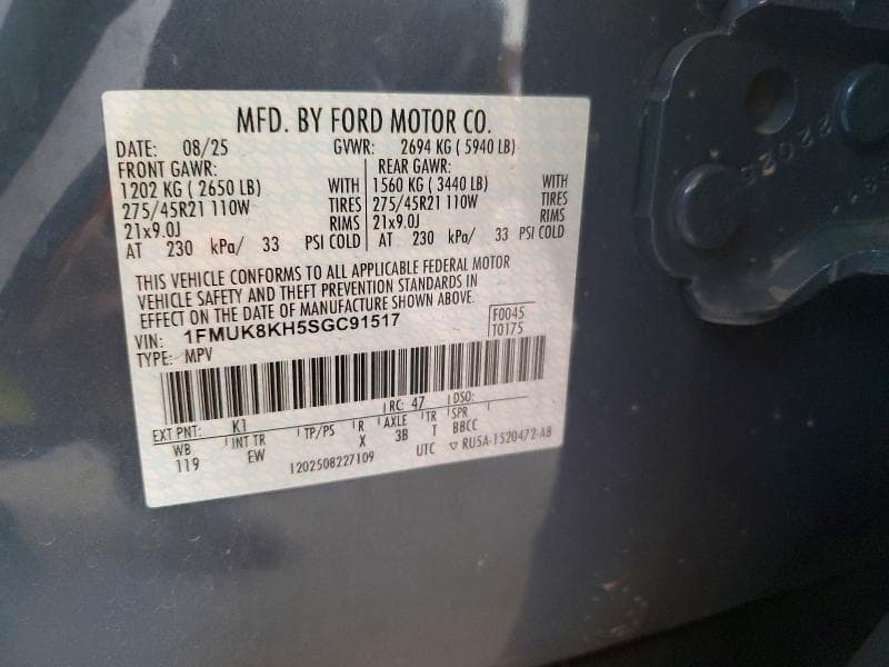2025 FORD EXPLORER ST-LINE 13